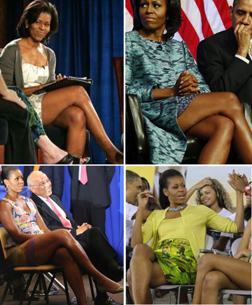Piernas de Michelle Obama s