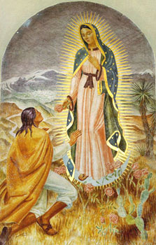 Our Lady appears to Juan Diego
