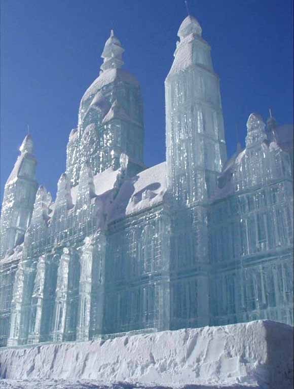 A palace carved from the ice