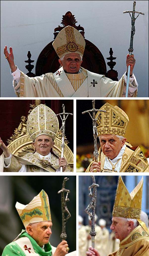 Benedicto XVI cruz rota