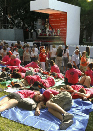 Youth resting, WYD Madrid 2011