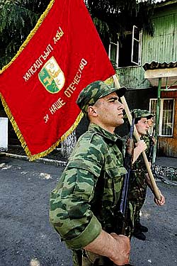 Abkhazaian soldiers
