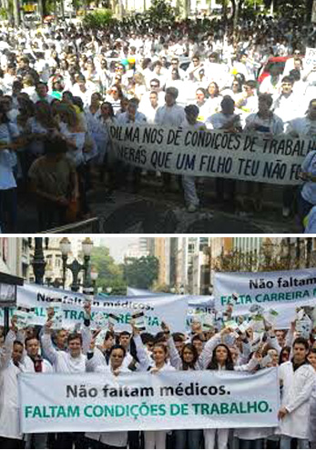 Protests by doctors and medical students