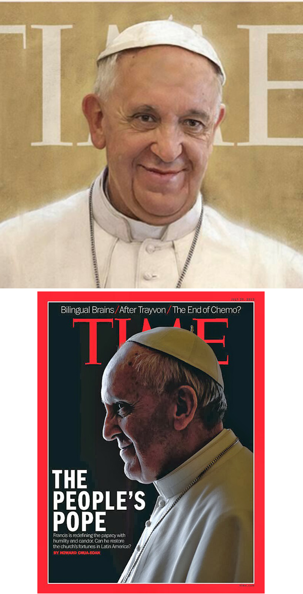 Papa Francis cuernos por tiempos 02