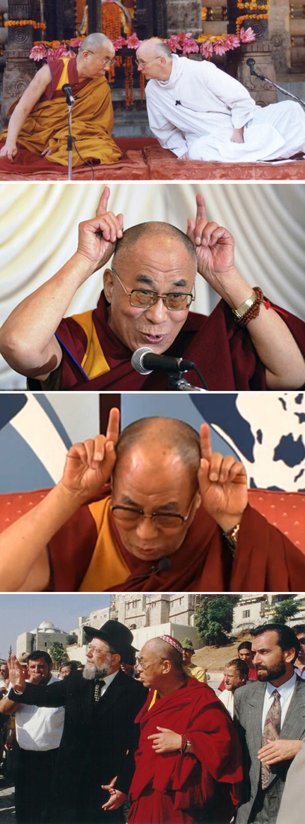 Dalai Lama con Laurence Freeman 2