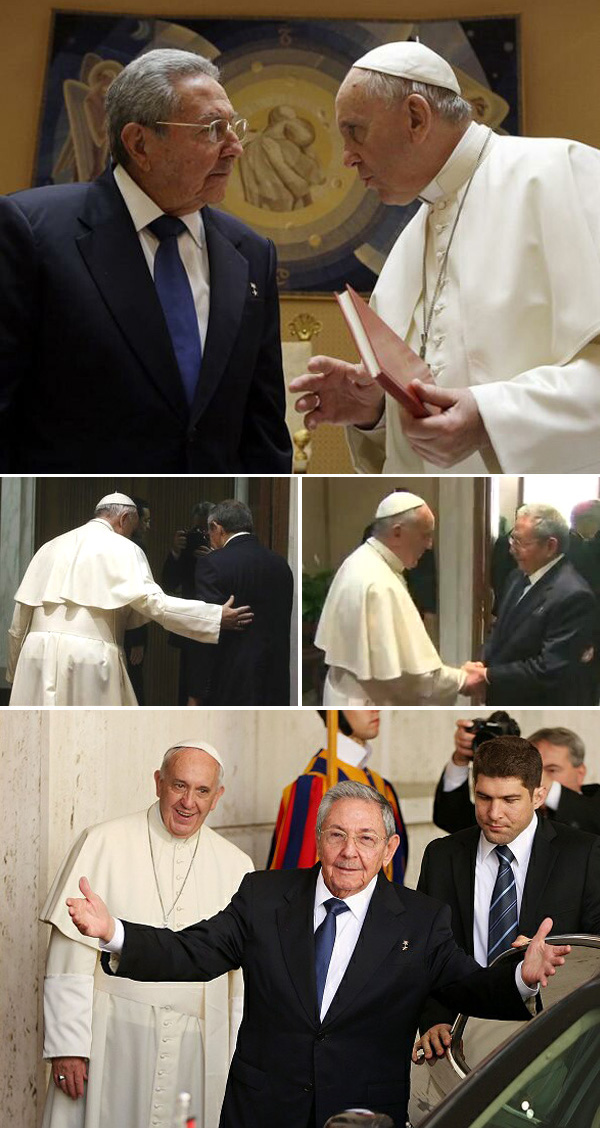 "Raul Castro received by Pope Francis at Vatican - 4
