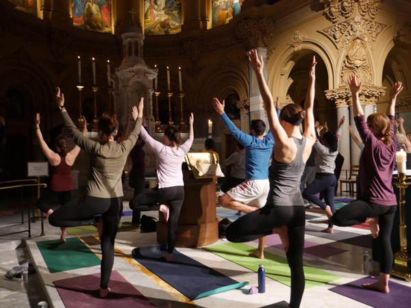 Yoga in St. Francis Xavier Chirch
