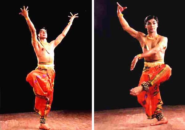 Photographs of Fr. Saju George performing Hindu dances