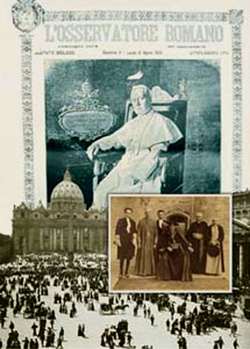 L'Osservatore Romano's announcement of the election of Giuseppe Sarto