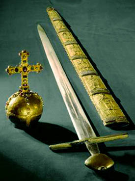 Regalia del Imperio Romano: Orb y espada