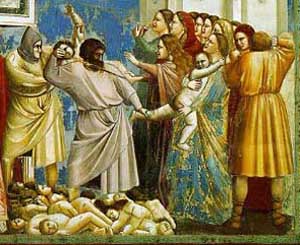 The Killing of the Holy Innocents, by Giotto