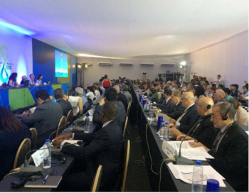 a meeting at the Brasilia Water Forum