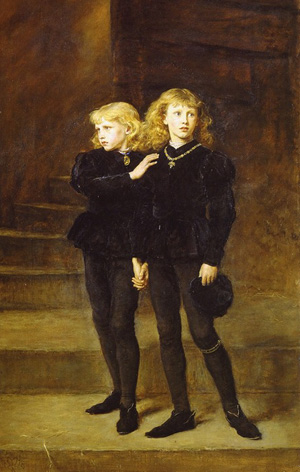 The two princes in the Tower of London