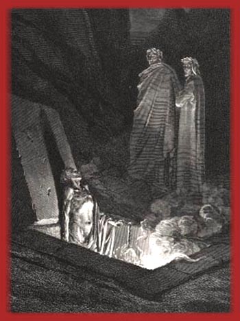 Dante visiting Hell