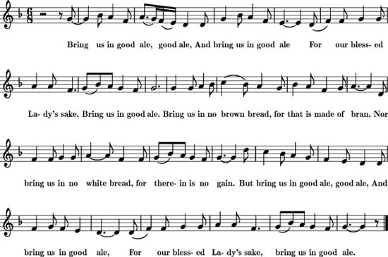 Bring us in Good Ale sheet music