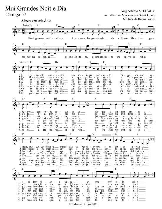 lyrics and music Muito faz grand' erro Cantiga 209