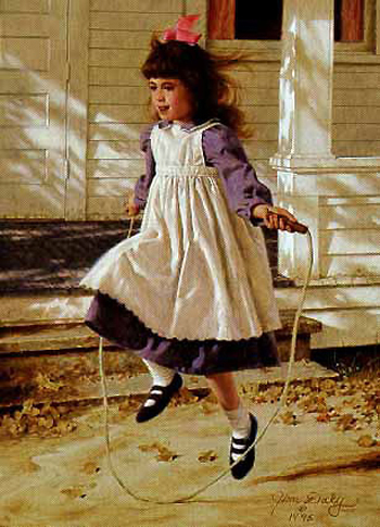 jump roping girl