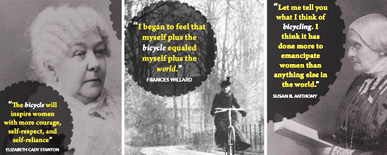 bicycles quotes from feminists and suffragettes