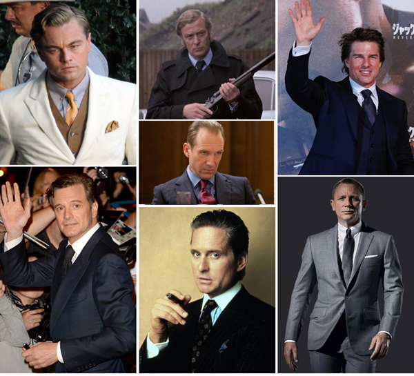 Movie stars wearing suit and tie 2