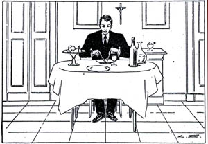 An illustration on good table Manners