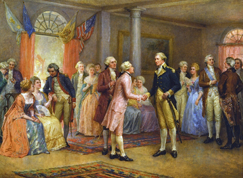 George Washington receiving the Marquis of Lafayette