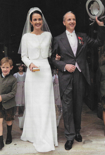 Magdalena de Tornos and Count Jean d'Haussonville at their wedding reception