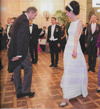 a photograph from a magazine depicting a dignified wedding dance in Vienna
