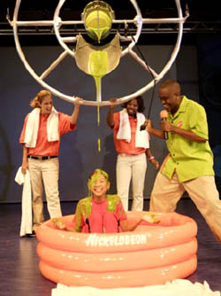 A child being slimed