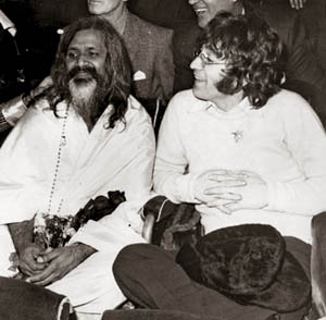 John Lennon and guru Maharishi Mahesh