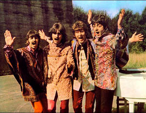 The Beatles on the Magical Mystery Tour