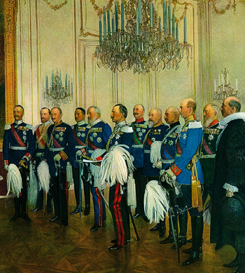 delegation of german princes and the Kaiser