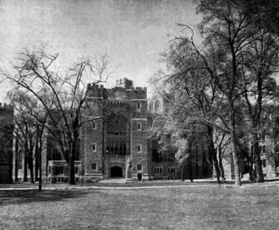 Vintage black and white photograph of West Point Academy