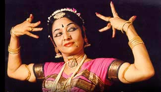 Yamini doing a Hindu dance