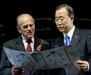 Prince Philip and Ban Kimoon