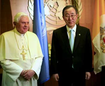 Pope Benedict XVI at the UN