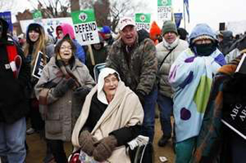 March for life protestors