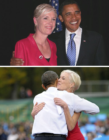 Obama with Cecile Richards