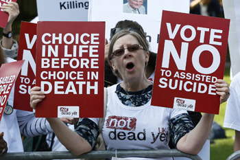 Protest against euthanasia