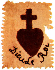 The Sacred Heart badge of the French Catholics