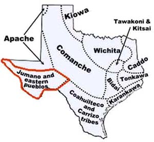 Indian territories in Texas