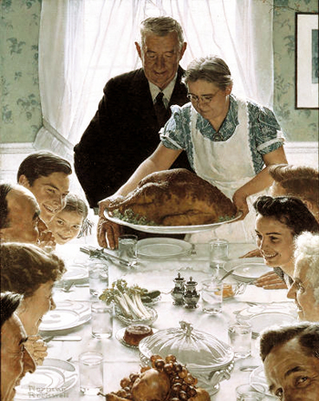 Norman Rockwell thanksgiving