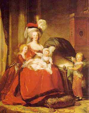 Queen of France and her children