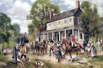 A colonial estate in the early United States
