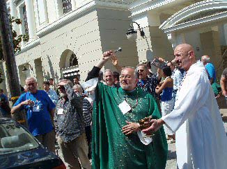 Fr. Meriwether blesses a 'gay pride' parade