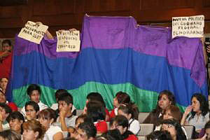 San Elredo Comunidad  protests against homophobia