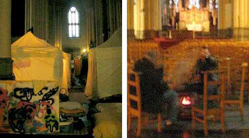 Muslims that have taken over a Catholic church