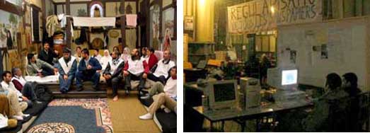 Muslims in a Catholic church