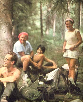 Cardinal Wojtyla on a camping trip