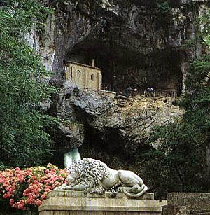 The cave of Covadonga