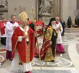 A schismatic leads the liturgy and speaks at the Synod